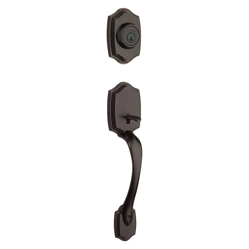 Kwikset 96870-100 Combination Lockset, Knob Handle, Venetian Bronze, Knob Interior Handle, 3 Grade, Brass