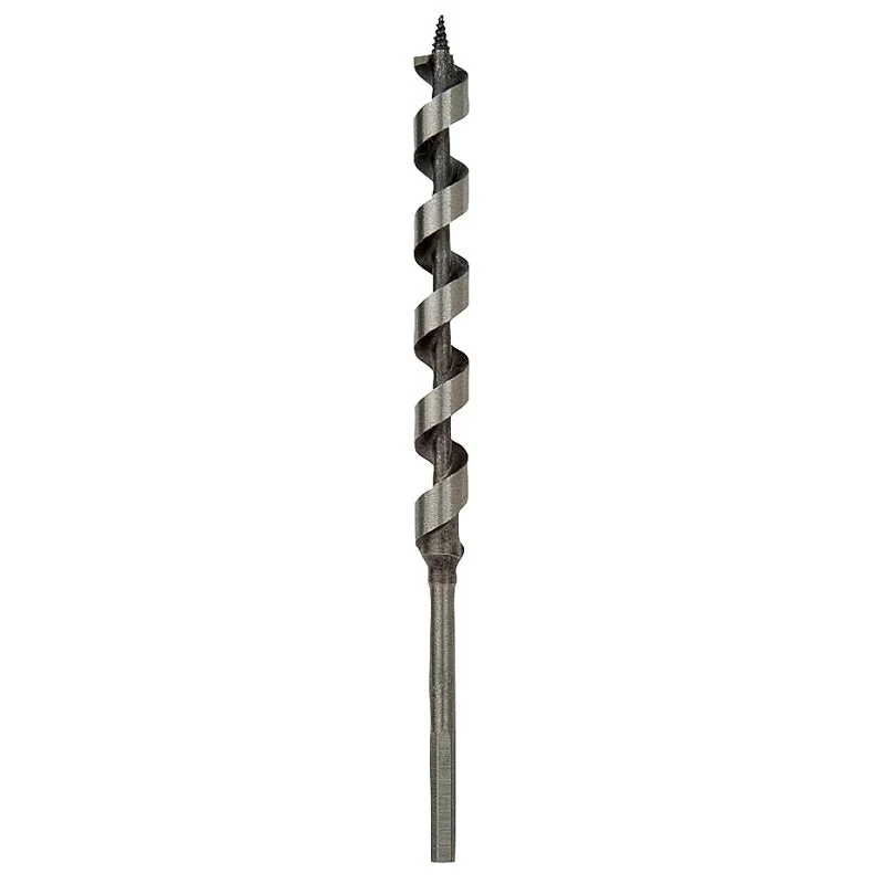 Irwin I-100 Series 49908 Power Drill Auger Bit, 1/2 in Dia, 7-1/2 in OAL, Solid Center Flute, 1-Flute, Hex Shank