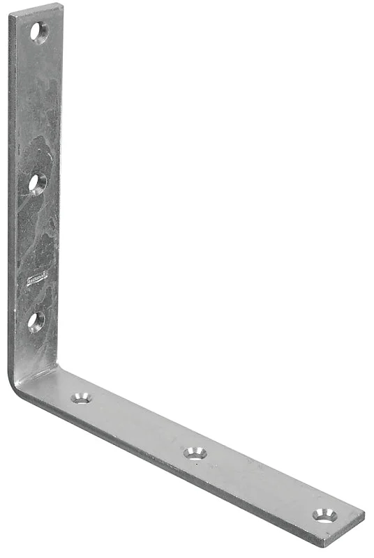 National Hardware 115BC Series N220-178 Corner Brace, 8 in L, 1-1/4 in W, 8 in H, Steel, Zinc, 0.22 in Thick Material