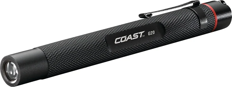 Coast TT7817CP Flashlight, AAA Battery, Alkaline Battery, LED Lamp, 36 Lumens, 22 m Beam Distance, 10 hr Run Time