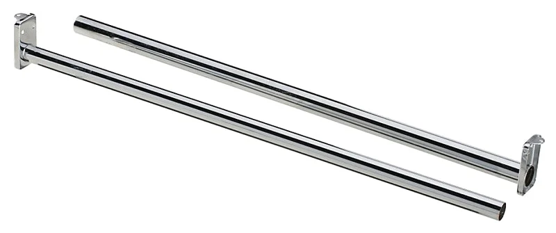 National Hardware DPV209 Series N338-301 Closet Rod, 18 to 30 in L, Steel, Bright