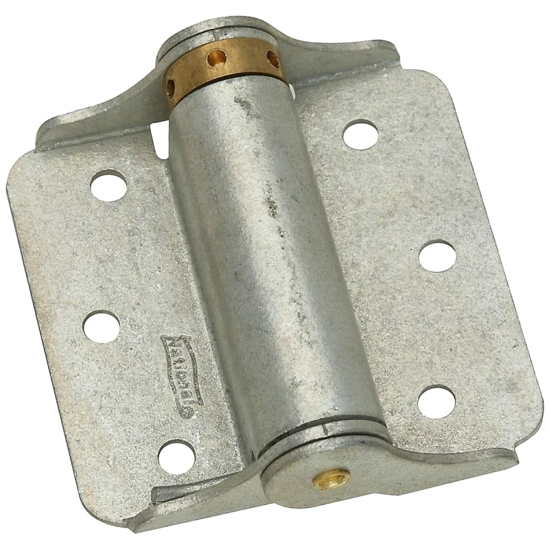 National Hardware N115-105 Spring Hinge, 0.08 in Thick Door Leaf, 0.08 in Thick Frame Leaf, 3 in L x 2.83 in W, 25 lb