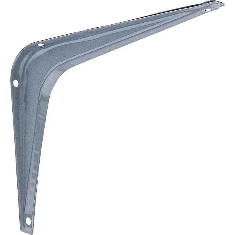 National Hardware 211BC Series N171-060 Shelf Bracket, 100 lb, 6 in L, Steel, Gray, Pack of 20