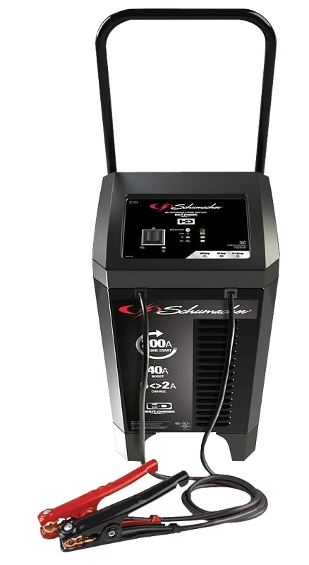 Schumacher SC1324 Battery Charger/Engine Starter, 10 A Continuous, 48 A Intermittent Input, 12 V Output, AGM Battery
