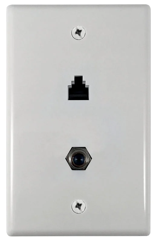 Amerelle VW6ERG6W Wallplate, White, Pack of 4