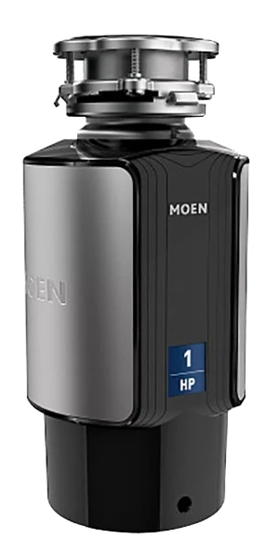 Moen EX Series EX100C Garbage Disposal, 1 hp Motor, 115 V, Polymer/Stainless Steel, 10 year Limited Warranty