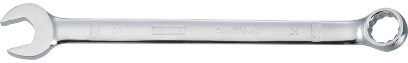 DEWALT DWMT75192OSP Combination Wrench, Metric, 20 mm Head, 10-1/4 in L, 12-Point, Steel, Chrome-Plated