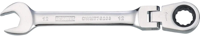 DEWALT DWMT75203OSP Combination Wrench, Metric, 12 mm Head, 5-13/16 in L, 12-Point, Steel, Chrome-Plated