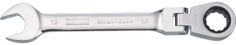 DEWALT DWMT75204OSP Combination Wrench, Metric, 13 mm Head, 6-1/16 in L, 12-Point, Steel, Chrome-Plated