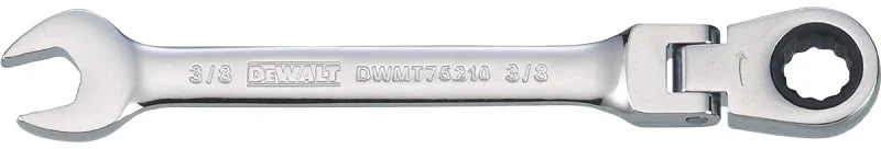 DEWALT DWMT75210OSP Combination Wrench, SAE, 3/8 in Head, 5-11/32 in L, 12-Point, Steel, Chrome-Plated