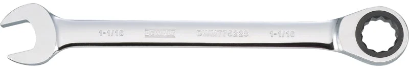 DEWALT DWMT75228OSP Combination Wrench, SAE, 1-1/16 in Head, 14-1/8 in L, 12-Point, Steel, Chrome-Plated