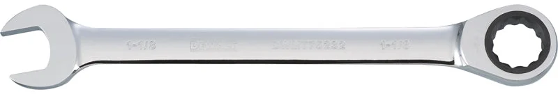 DEWALT DWMT75232OSP Combination Wrench, SAE, 1-1/8 in Head, 14-1/8 in L, 12-Point, Steel, Chrome-Plated