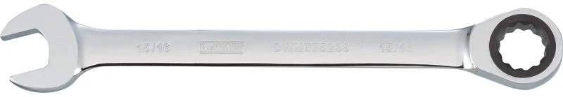 DEWALT DWMT75238OSP Combination Wrench, SAE, 15/16 in Head, 12-25/32 in L, 12-Point, Steel, Chrome-Plated
