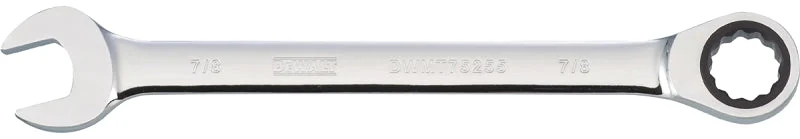 DEWALT DWMT75255OSP Combination Wrench, SAE, 7/8 in Head, 14 in L, 12-Point, Steel, Chrome-Plated, Comfort Grip Handle