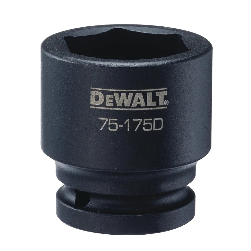 DEWALT DWMT75175OSP Impact Socket, 36 mm Socket, 7/8 in D Socket, 3/4 in Drive, 6-Point, CR-440 Steel, Black Oxide