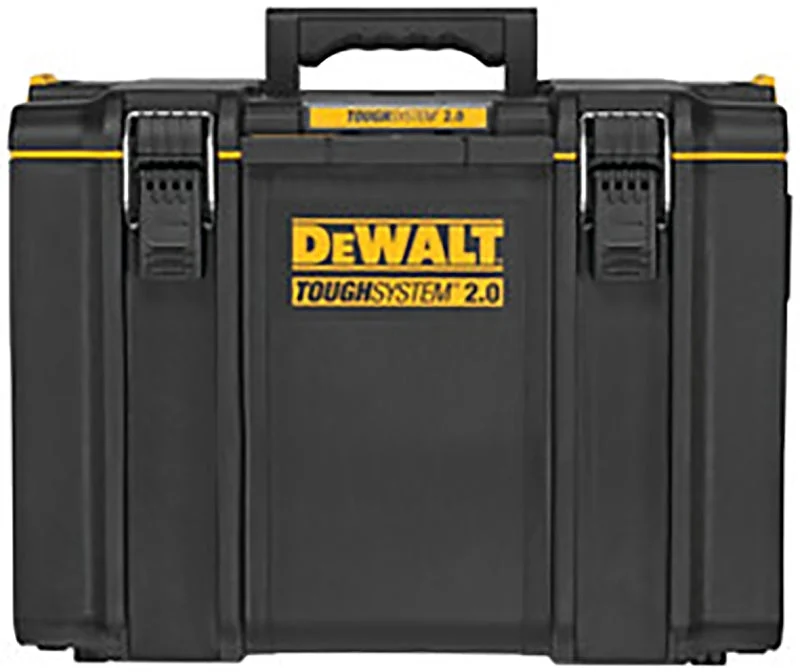 DEWALT ToughSystem 2.0 DWST08400 Extra Large Tool Box, 110 lb, Plastic, Black, 1-Compartment