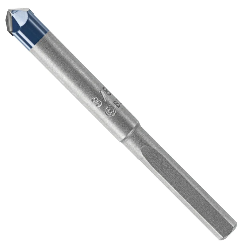 Bosch NS500 Drill Bit, 3/8 in Dia, 3-3/4 in OAL, 3/8 in Dia Shank, 3-Flat Shank, Pack of 4
