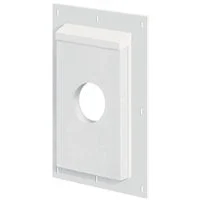 Builders Edge 3SMO815TW Mounting Block, Oversized, White, 18-1/4 in L, 11-3/8 in W, Fiber Cement