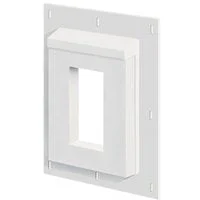 Builders Edge 3SMR68TW Mounting Block, Split, White, 11-1/2 in L, 9-1/16 in W, Fiber Cement