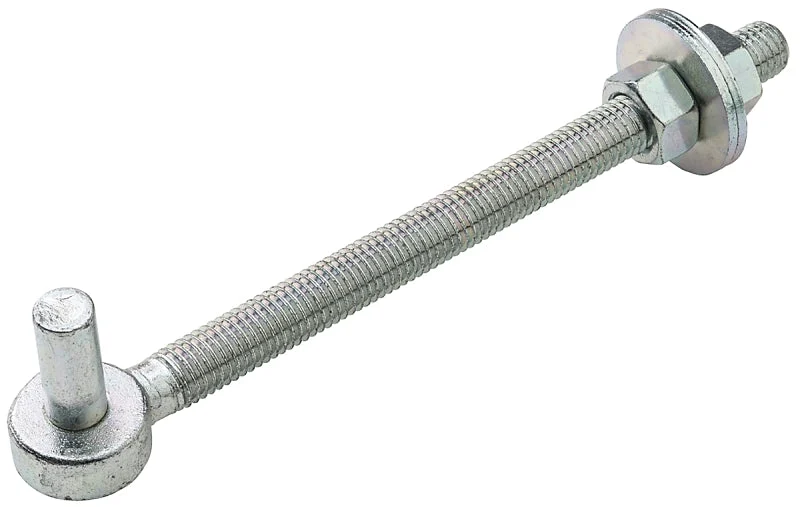 National Hardware N130-617 Full Threaded Bolt Hook, 5/8-11 Thread, 7-3/4 in L Thread, 9.13 in L, Steel, Zinc-Plated