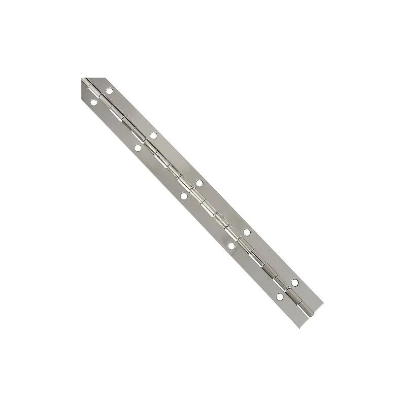 National Hardware N265-371 Hinge, 1-1/16 in W, Steel, Nickel, Surface Mounting