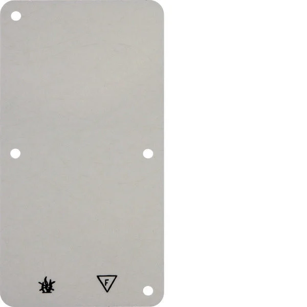 Hager Berker White 2-Gang Flame-Retardant Surface Mounted Base Plate - 102122