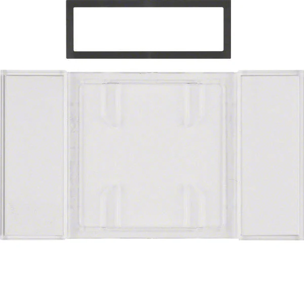 Hager Berker B.IQ Touch Sensor Text Field Clear Transparent 1-2-3 Gang - 75900080