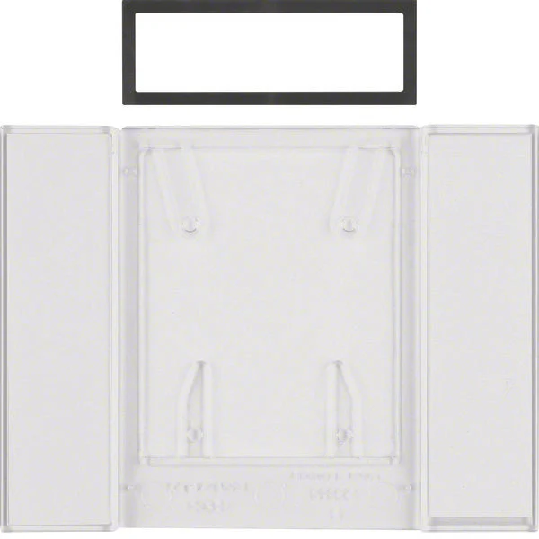 Hager Berker B.IQ 4-Gang Button Field Transparent Clear - 75900081