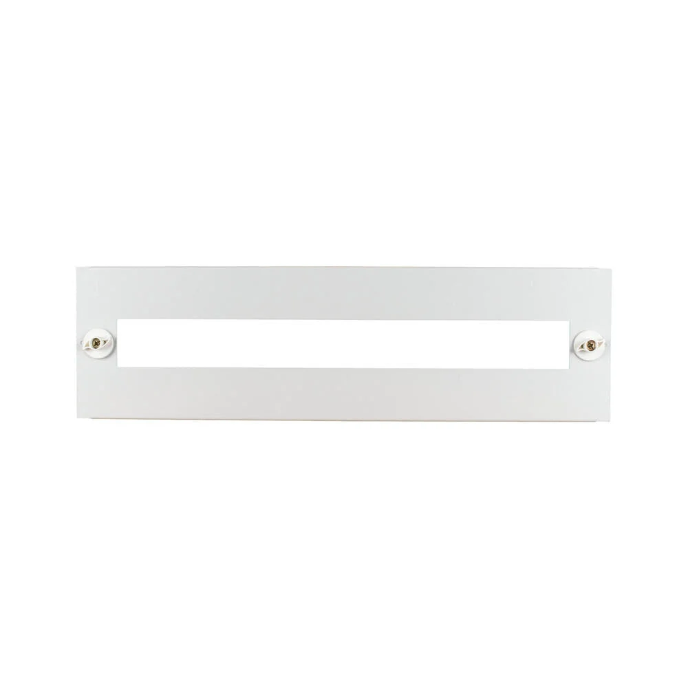 Eaton Front Plate Steel 45mm Cutout 150x1000mm White - 293533