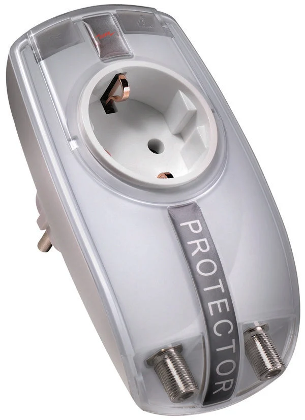 DEHN Protector 230 TV Surge Arrester With Combined Adapter (European Socket) - 909300