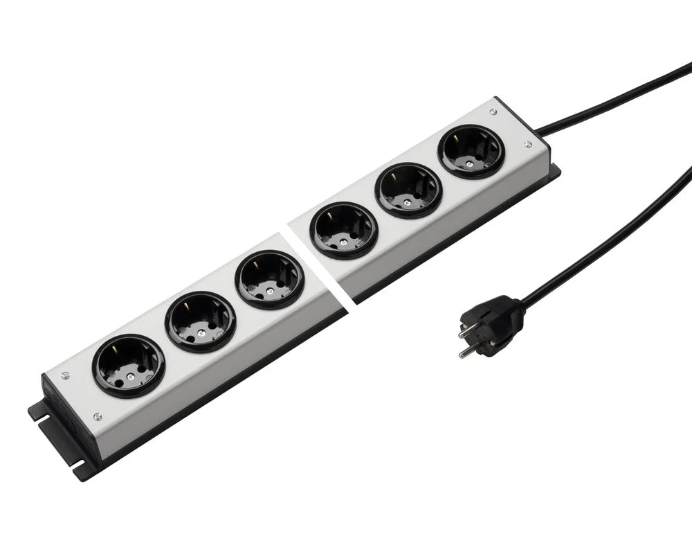 Martin Kaiser Power Outlet Strip 6 Way Earthing Contact 3M Cable (European Socket) - 1002ZL6L-SW3
