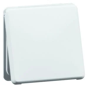 Peha Standard Central Plate with 45mm Hole IP44 and Flip Lid White - 00360911