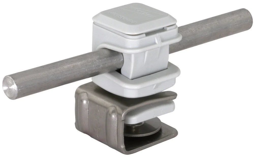 Dehn Roof Conductor Holder PlattenSnap StSt 4-6mm H 16mm V2A - 204069