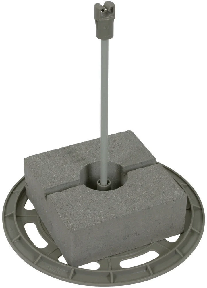 DEHN DLH With Base Plate - Concrete Block And Spacer Bar - 253115