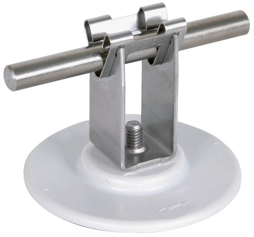 Dehn Roof Conductor Holder Adhesive Pad 32mm Stainless Steel - 297120
