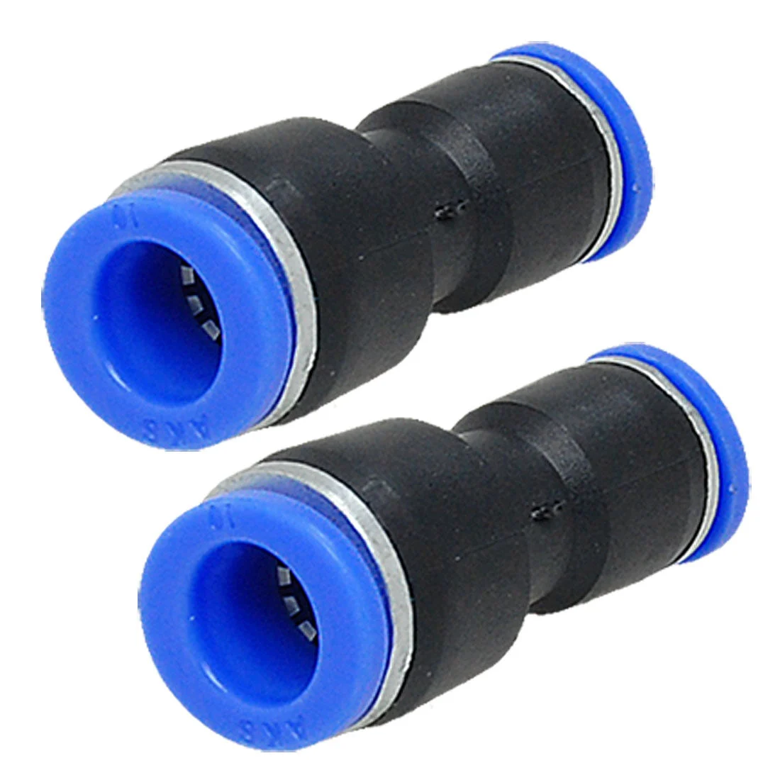10mm to 8mm Pneumatic Tube Adapter Connector Push Fittings 2pcs