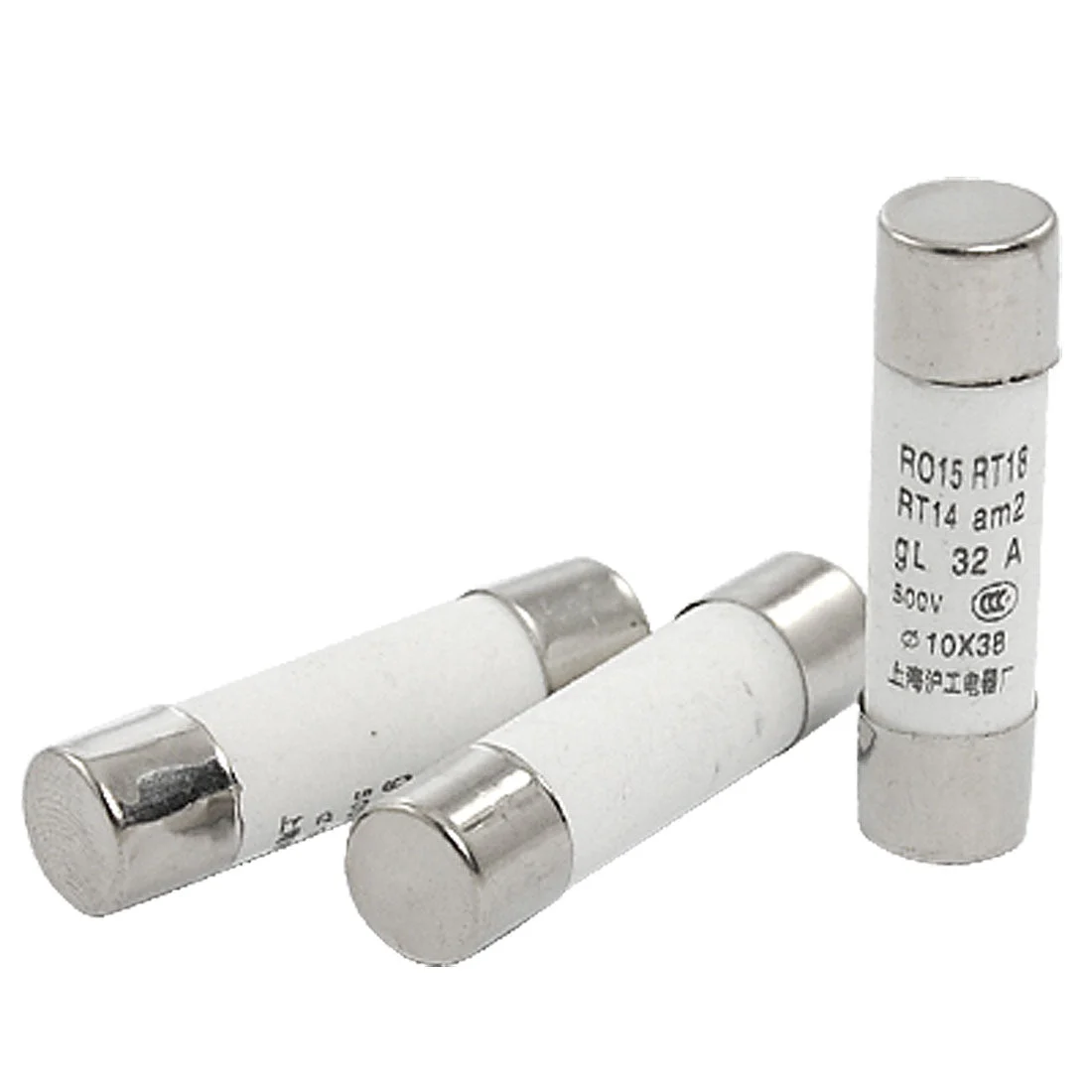 3Pc x 500V 32A Ceramic Fast Acting Fuse Link Fuses RT18 RT14 10x38mm