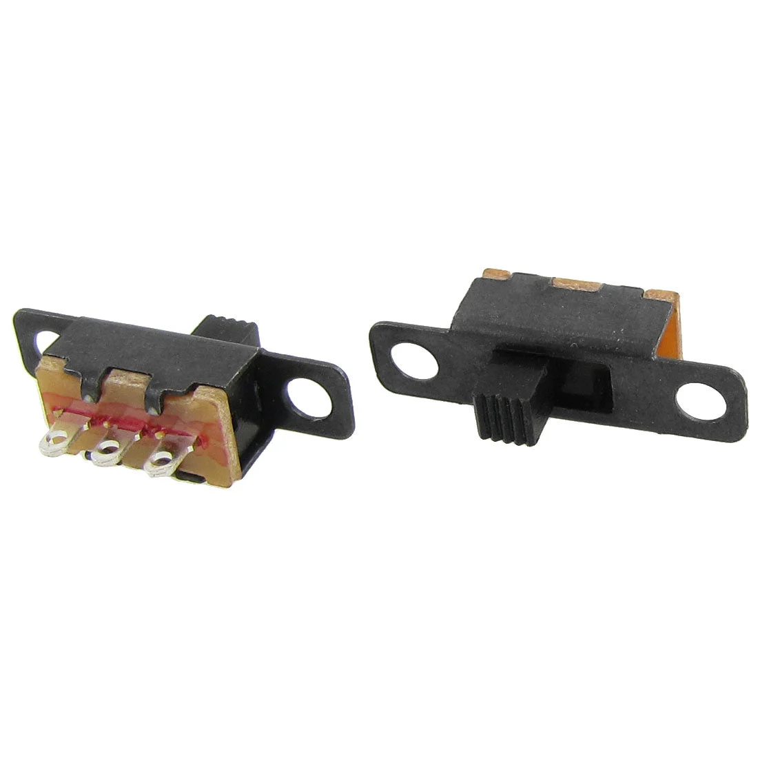50 Pcs ON/ON 2 Position 1P2T SPDT Mini Panel Slide Switch Solder Lug SS12F1-G3