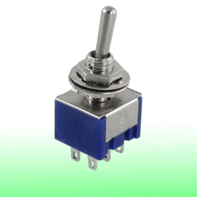 5pcs 3 Position 2P2T Self-locking DPDT ON-OFF-ON Miniature Mini Toggle Switch
