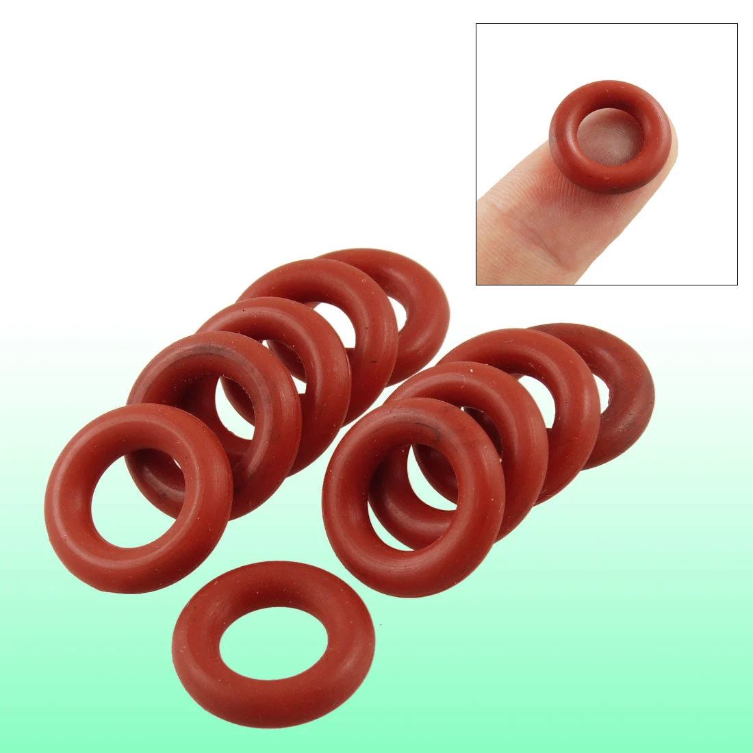 10 Pcs Flexible Silicone O Ring Seal Sealing Gasket 8mm x 15mm x 3.5mm