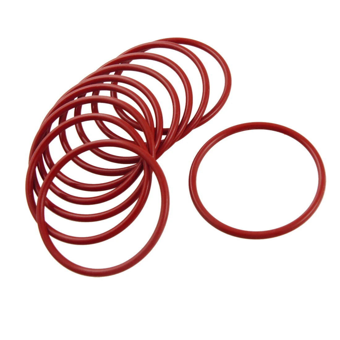 10 Pcs Industrial Silicone O Ring Seal Washer 49mm x 55mm x 3mm