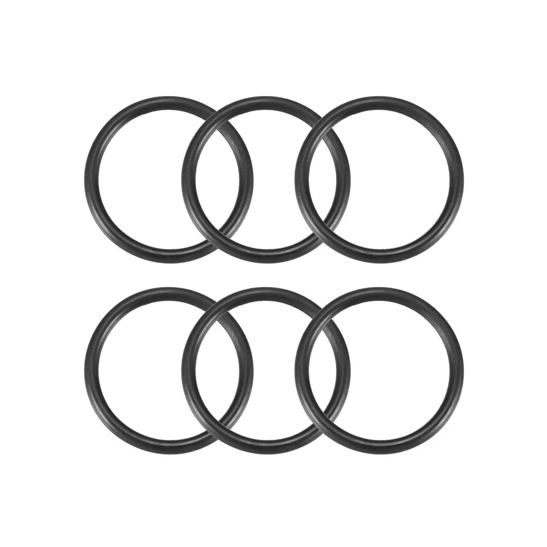Nitrile Rubber O-Rings 41mm OD 34mm ID 3.5mm Width, Metric Sealing Gasket, Pack of 6
