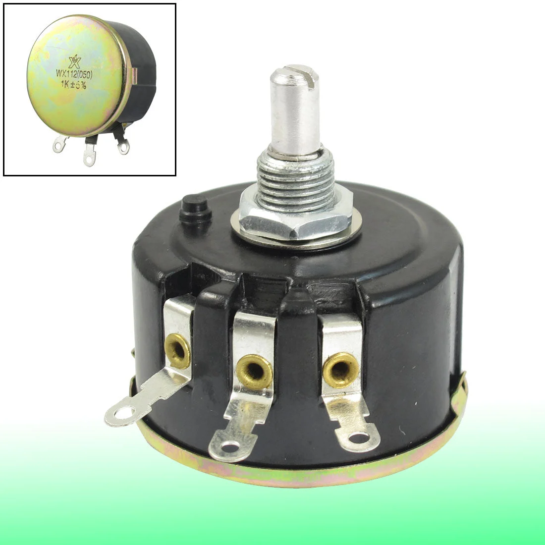 WX050 1K ohm 5W Watt 6mm Round Shaft Rotary Wire Wound Potentiometer