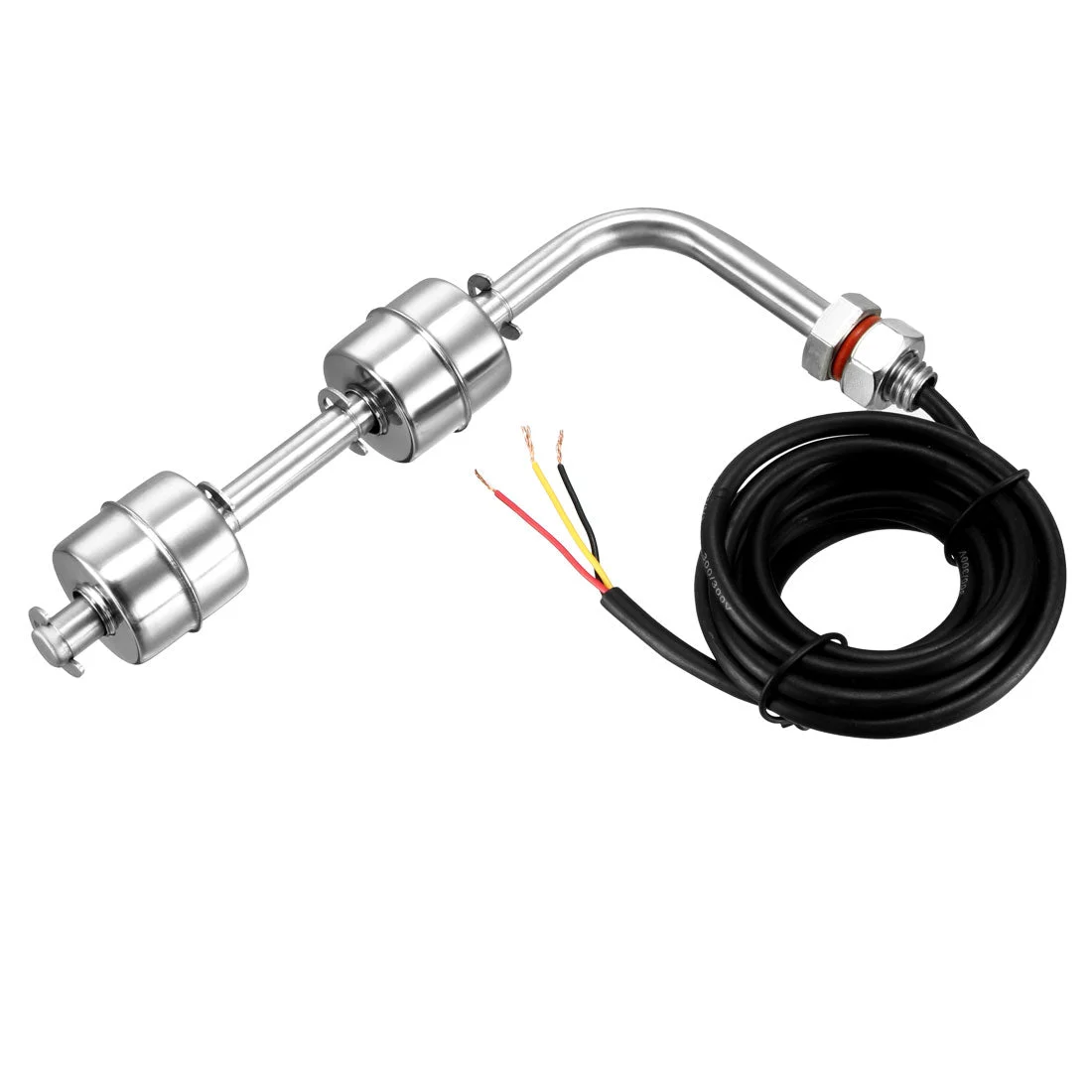 1.5m Wire Dual Stainless Steel Ball Vertical Water Level Sensor Float Switch
