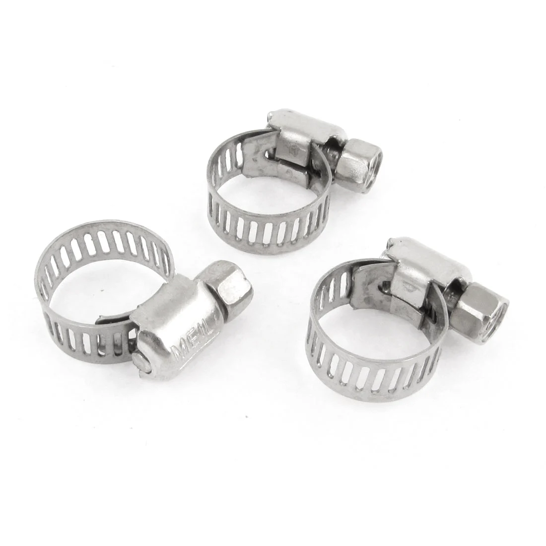 3PCS Stainless Steel 8-14mm Hose Pipe Clamps Clips Fastener