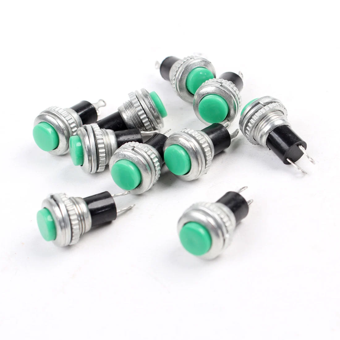 10 Pcs 2Terminal SPST OFF NO Momentary Push Button Switch 3A/125V 1A/250V AC
