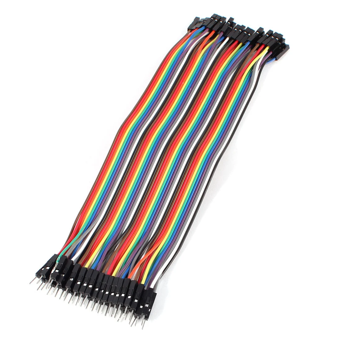 21cm 40P Male to Female Connector Jumper Wire Cable Line Multicolor