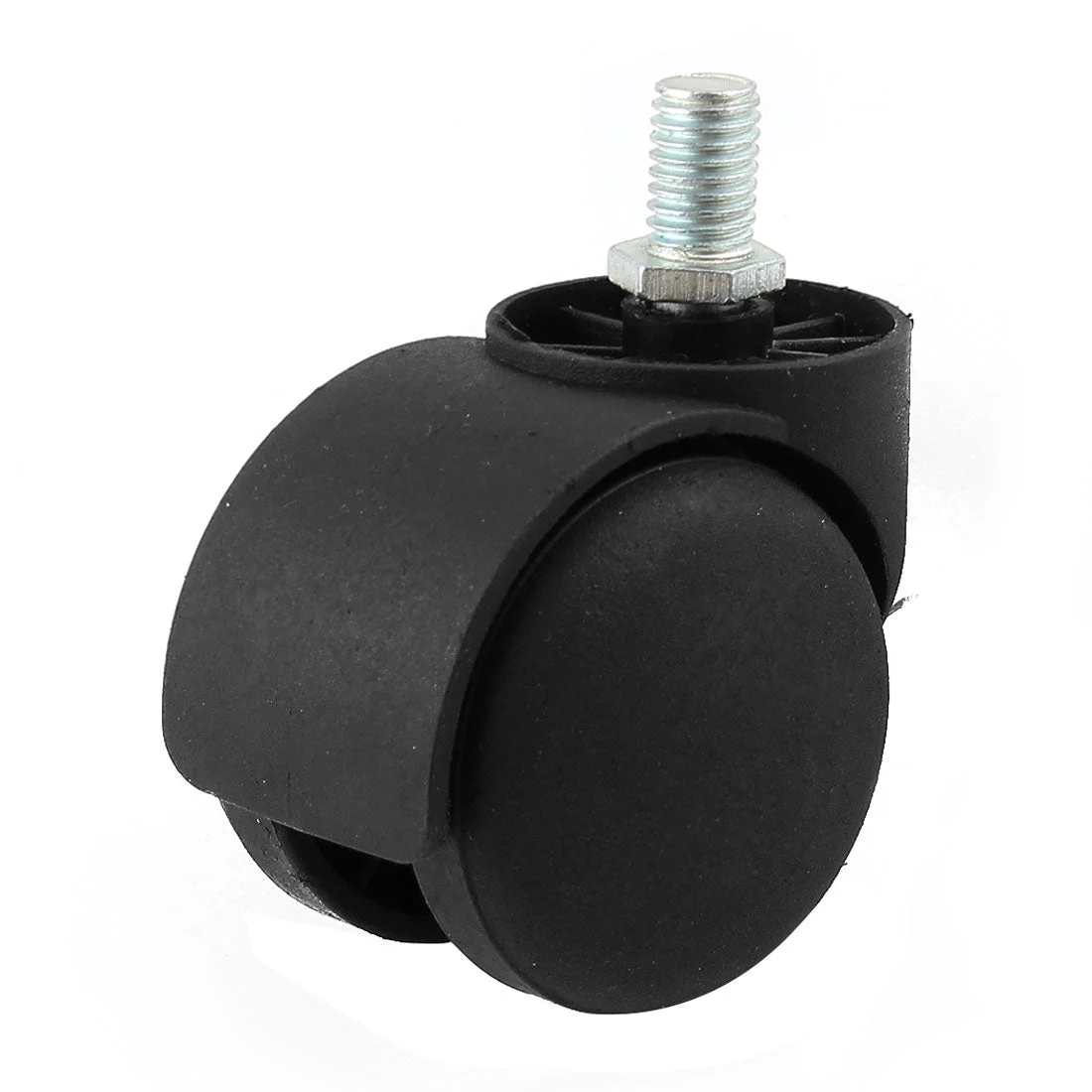 Chair 10mm Dia Threaded Stem 50mm Dia Dual Wheel Rotatable Caster