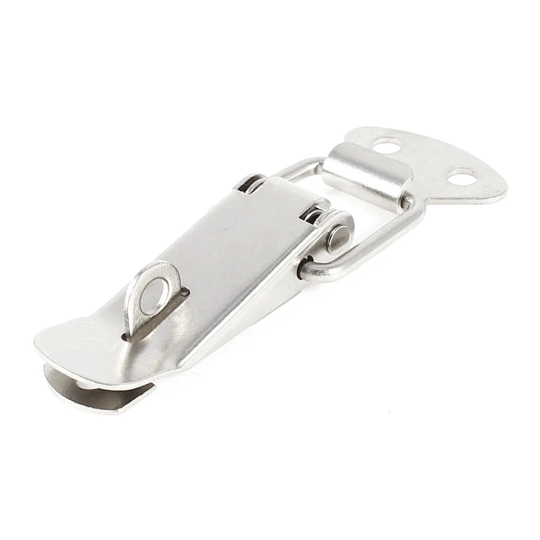 Hardware Parts Spring Fasten Loop Draw Latch 3" Length Silver Tone