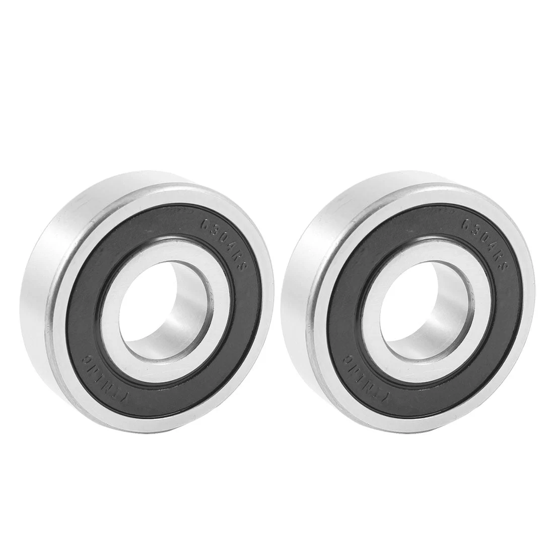 2 Pcs 6304RS 52mm x 20mm x 15mm Rubber Double Sealed Deep Groove Ball Bearing for Micro Motor